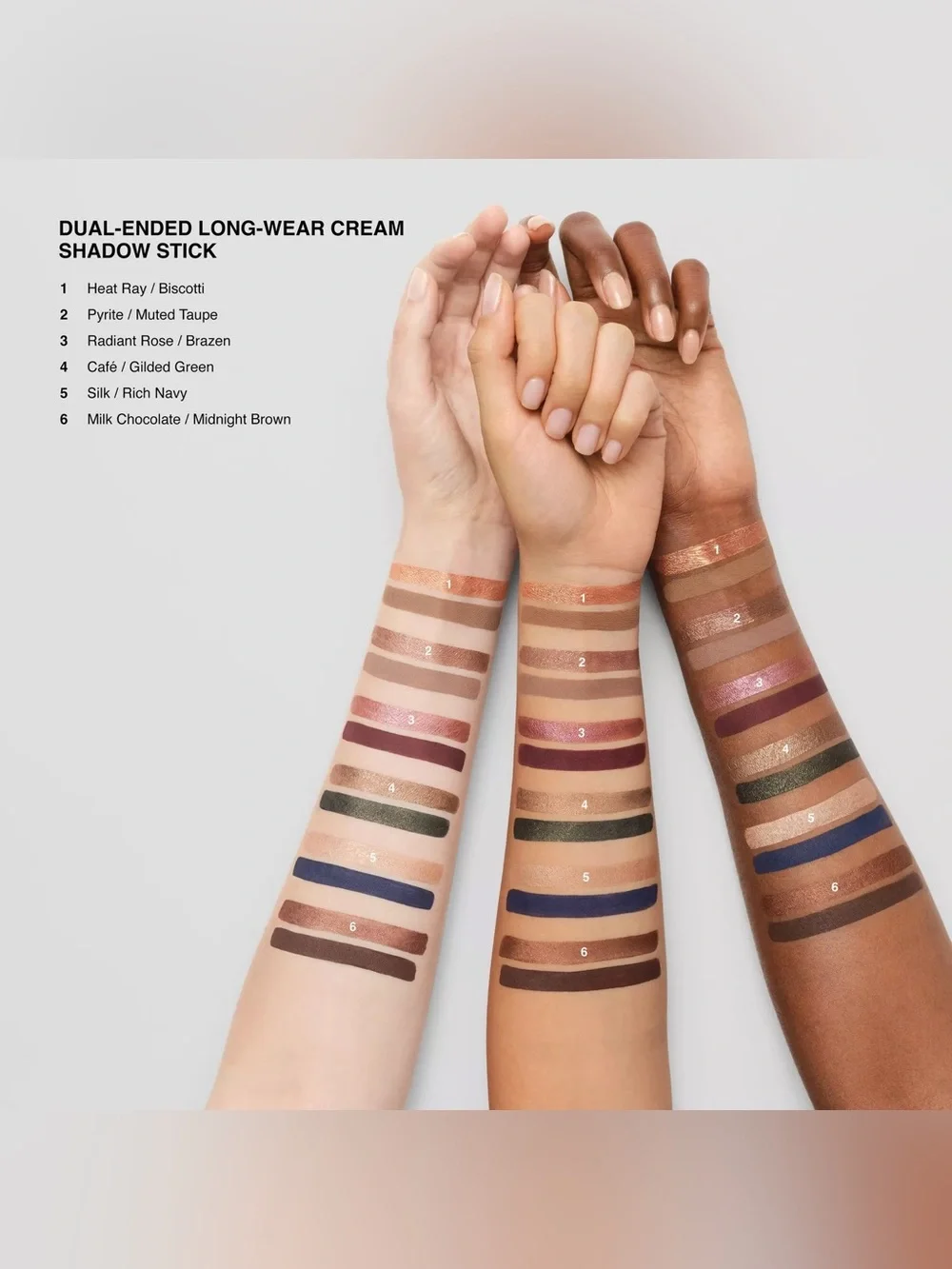 NEW✅ Bobbi Brown• Dual End Long-Wear Cream EyeShadow Stick • Heat Ray & Biscotti